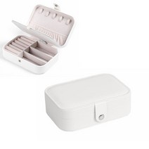 주얼리보관함 주얼리박스 1pcs 휴대용 여행 PU 가죽 장식품 목걸이 반지 전시 상자 숙녀 다기능 보석 저장 조직자 JCX9361