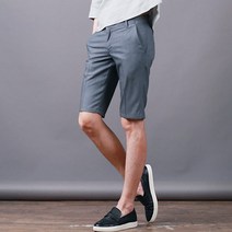 스댕클럽 남성용 여름 5부 옆 밴드 슬랙스 반바지 AD4141