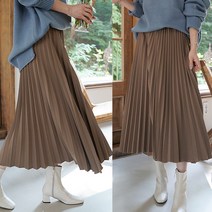 하늘바라기 여성용 리엔느 플리츠 롱 스커트