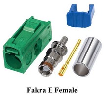 샤크 gps 안테나 Fakra암 크림프 커넥터 자동차 라디오 FM GPS Fakra 어댑터 RG316 RG174 피그테일 케이블 A B C D E F G H I K Z, Fakra E-Female