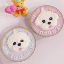 강아지 보틀케이크 주문 제작 생일 (고구마/닭가슴살/오리안심), 오리안심, 분홍(색번짐있음), 라지