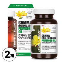 감마리놀렌산 달맞이꽃종자유 감마리놀레산 240mg 함유 월경전 변화개선 도움 식약처인증 건강기능식품, 2개, 180캡슐