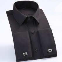커프스단추 버튼 링크스 버튼남성용 클래식 프렌치 커프스 스트라이프 드레스 셔츠 싱글 패치 포켓 스탠다