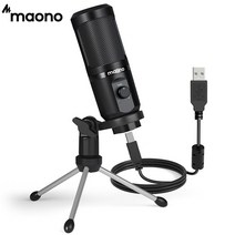 유튜버장비 마이크 게인이 있는 maono usb 마이크 192khz24bit 6, 2-없음