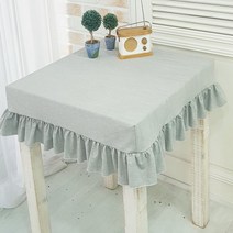러블리하우스 식탁보 맞춤커버, 연그레이색, 2인용 식탁보