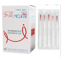 마사지기 마사지기계 100 개 EACU 누산기 마사지 알루미늄 핸들 블레이드 바늘 일회용 멸균 칼 침술, 0.60 75mm