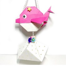 [종이종이]종이접기패키지 여름 물고기 분홍돌고래 방향제 향주머니 만들기세트, 5인용