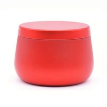 양초만들기 향초 캔들만들기 뚜껑이 있는 8oz 양초 틴 캔 대량 DIY 검은 용기 만들기위한 항아리 예술 및, 05 red