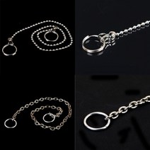 체인줄 스텐사슬 열쇠고리줄 군번줄체인 걸이줄, 구슬형(군번줄)