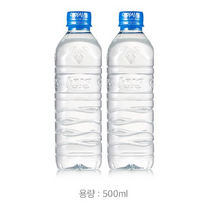 아이시스 ECO생수 (무라벨 업소용), 100개, 500ml