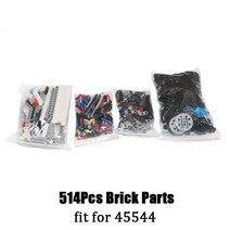 514-853 개/갑 MOC 빌딩 블록 벽돌 부품 키트 로봇 EV3 45544 코어 Mindstorms 9898 Diy, 01 514Pcs Parts