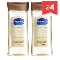Vaseline Oil 바세린 코코아 바디 젤 오일 200ml 2개 Total Moisture Cocoa Radiant Body Gel Oil