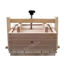 메주틀 원목 두부누름판 가정용 두부틀 치즈틀 원목 몰드 편육 메주띄우기 두부제조상자 금형, 17x17x9.5cm