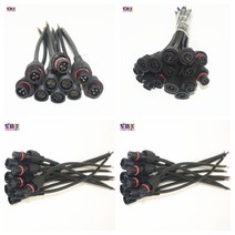 5 쌍 3Pin 빅 led 커넥터 -여성 방수 케이블 IP68 20cm 와이어 피그테일 led 모듈 ws2811 2812b led 스, 01 2P
