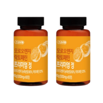 모로실 모로오렌지 농축 분말 1000mg, 4개월분 120정 (2통)