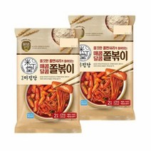 cj제일제당 즐거운동행 미정당 쫄볶이 맛있게 매운 떡볶이 470g 2개 1세트
