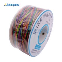 30 AWG 랩핑 와이어 0.25mm 주석 도금 구리 8 색 랩 절연 테스트 케이블 마더보드 LCD 디스플레이용, 한개옵션0