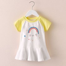 FANSYLI 여아원피스2022신상품한국형중대아하복쉬폰스커트758호 5F