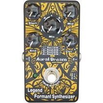 Aural Dream Legend Formant Synthesizer 기타 효과 페달과 9 개의 인간 모음 4 공명 모드 및 전환 음성은 토크 박스 True Bypass 와 유사한