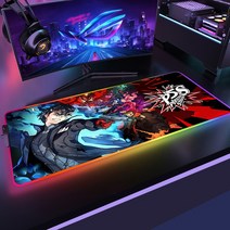 페르소나 컴퓨터 매트 Pc 마우스 패드 RGB Led 데스크 프로텍터 게이머 Deskmat 정의되지 않은 플레이, A18 _400x900x3mm, 16 A18_06 400x900x3mm