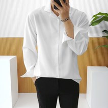 [남자오픈카라] 로니제이 남자 오버핏 폴리 스판 구김적은 오픈카라셔츠