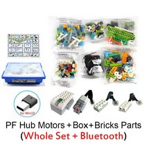새로운 빌딩 블록 WeDo 3.0 로보틱스 건설 모터 센서 세트 교육용 전기 스템 DIY 장난감과 호환 가능, 01 Core Set  Bluetooth