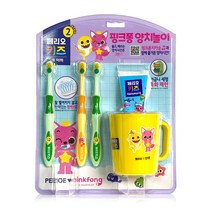 페리오 키즈 핑크퐁 양치세트 3~5세 치약 칫솔, 1개