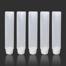 27리빙 여행용 소분 화장품 공병 말랑말랑 50ml, 불투명 화이트, 5개