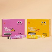 개미식품 아기 곡물과자 베베그레인 블루베리 바나나&당근 40g 6개, 당근&바나나 40g*6입