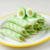 [HIT 캔디떡 ] 굳지않는 녹차 맛 앙금 가래떡 500g 국내산 100%멥쌀로 만든 간식 식사대용 아침대용 앙꼬 떡 1팩 3팩 5팩, 500g X 1팩