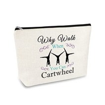Gymnastics Lover Gift Inspirational for Gymnast Makeup Bag Women Girls Cosmetic Pouch Gymnastic 코치 C, 862