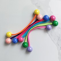 레쁘띠 밍키 유광 써클 머리끈 한쌍