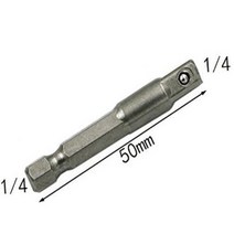 잔가지 구굴기 1Pcs 14 38 12 quot;육각 파워 드릴 비트 드라이버 소켓 세트 어댑터 렌치 슬리브 연장 바, 06 1I4 50MM