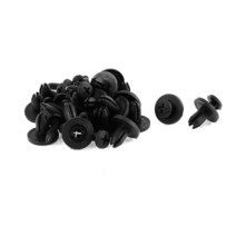 uxcell 블랙 플라스틱 나사 리벳 안감 트림 패널 패스너 클립 20개 정품보장, 단일