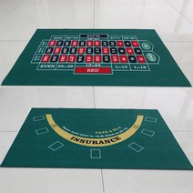 미끄럼 방지 포커 테이블 레이아웃 휴용 소음 감소 카드 놀이 블랙 잭 탁상 매트 사각형 20x60cm 카지노 패, 한개옵션0