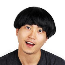 AÅ슌심▲ 바가지머리가발 + 바보안경 파티가발 변신가발, <<●본품.선택]a]