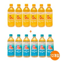 티트리트 귤먹은 여우티 페트 500mlx6개입 x 여우티 500mlx6개입 혼합 12개입, 귤먹은 여우티 500mlx6개+여우티500mlx6개