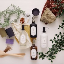 폴리에라드 시그니처 세트 샴푸 주방 욕실 디스펜서 용기 4컬러 473ml, 시그니처 4컬러 세트, 실버헤드4개, 라벨 디자인C