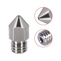 초정밀 메가 3PCS TC4 티타늄 합금 MK8 노즐 M6 스레드 0.2 0.3 0.4 0.5mm 1.75mm Ender3 CR10 용 3D 프린, 04 3PCS 0.5mm