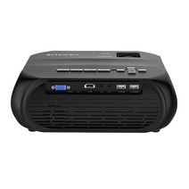 빔프로젝터 blitzwolf bw-vp11 lcd led hd 1280x720p 200ansi 홈 시네마 야외 영화 무선 스트리밍 미니, 검은색, 우리 플러그