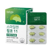 스마일렌 징코 11 30정 은행잎추출물, 1통