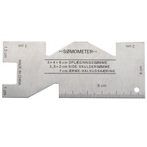 5.8x5.5cm 알루미늄 두께 게이지 10x4cm 정밀 심 금속 퀼팅 눈금자 템플릿 바느질 측정, 01 A
