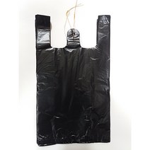 특대 검정 비닐봉투 27 X 47cm (100장) 손잡이 비닐봉지 시장봉투 마트 슈퍼