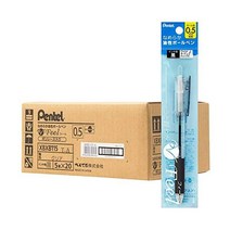 펜텔유성 볼펜 필 0.5mm XBXB115T-A 클리어 100개