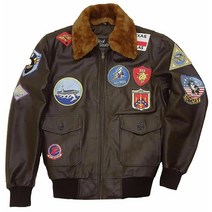 톰 크루즈 탑건 PETE MAVERICK 봄버 FUR 가죽 FLYING 항공점퍼 자켓 FOR 남성