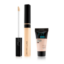 메이블린 핏미 컨실러 7ml + 미니 파운데이션 5ml 세트, 10 라이트(컨실러), 랜덤발송(파운데이션), 4세트