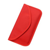 현금통 휴대용 차량용 금고 새로운 6.5in 휴대 전화 신호 차폐 주머니 GPS RFID 차단 가방 안티 스캔 자기 카드 홀더 자동차 키 패러데이, 08 Red
