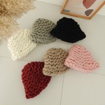 여자 뜨개 루피망고 버킷햇 겨울 벙거지 모자 (9221621)