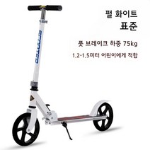 2발킥보드 클래식 퀵보드 주니어 초등생, 10.펄화이트