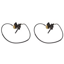 2X 프론트 디스크 브레이크 키트 50Cc 먼지 자전거 핏, 01 Black
